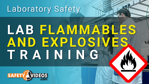 Lab Worker Training on Flammables and Explosives