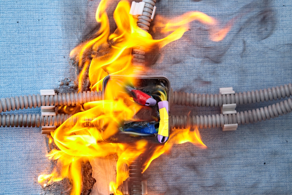 Junction Box Electrical Fire