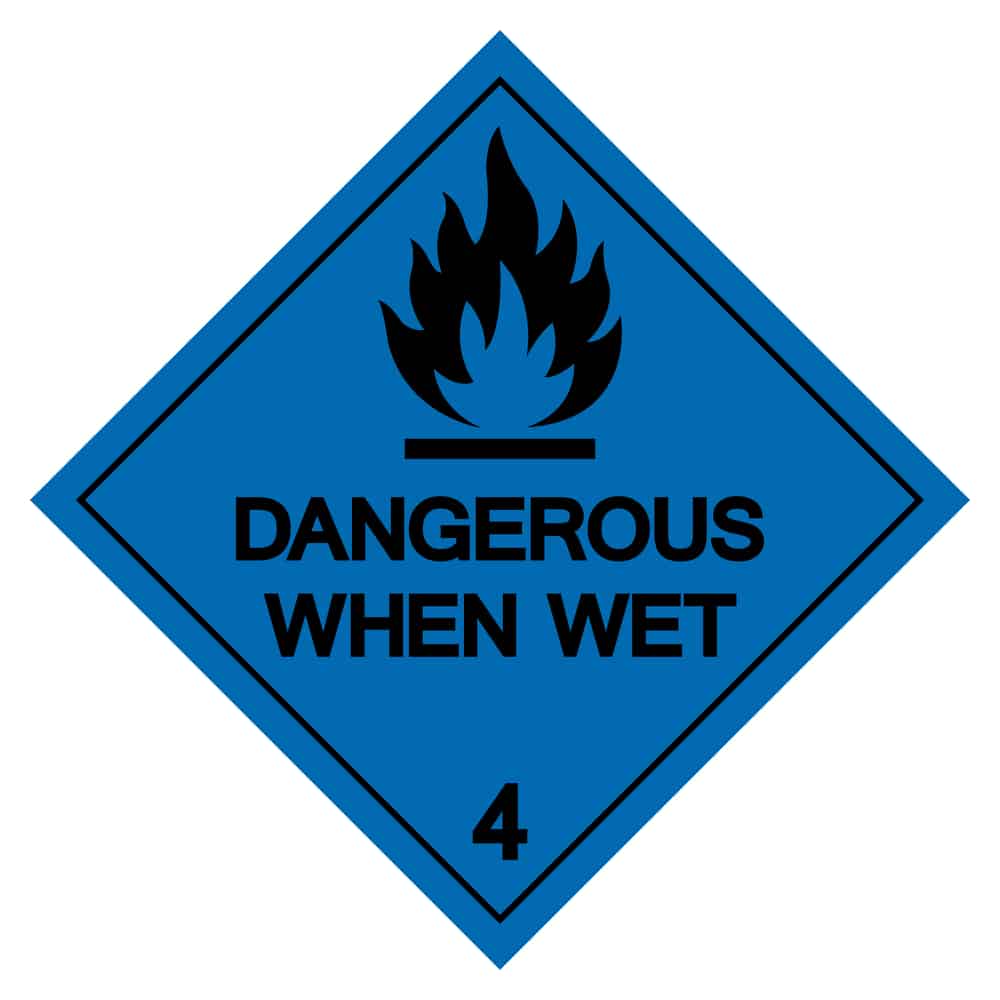 Lab Slip and Fall Warning Sign