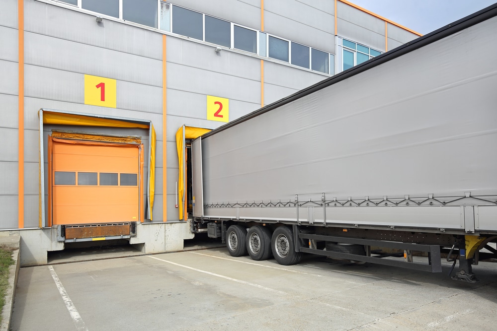 Loading Dock With Truck Backed Up To It