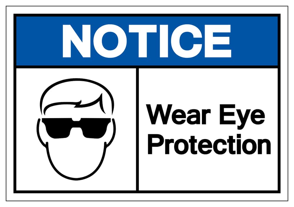 Wear Eye Protection Sign