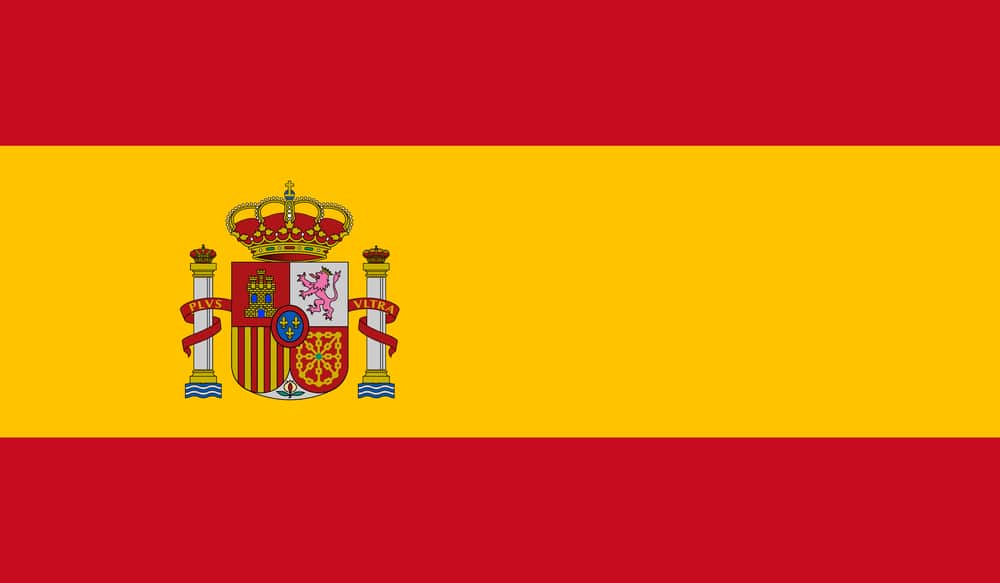 The flag of spain.