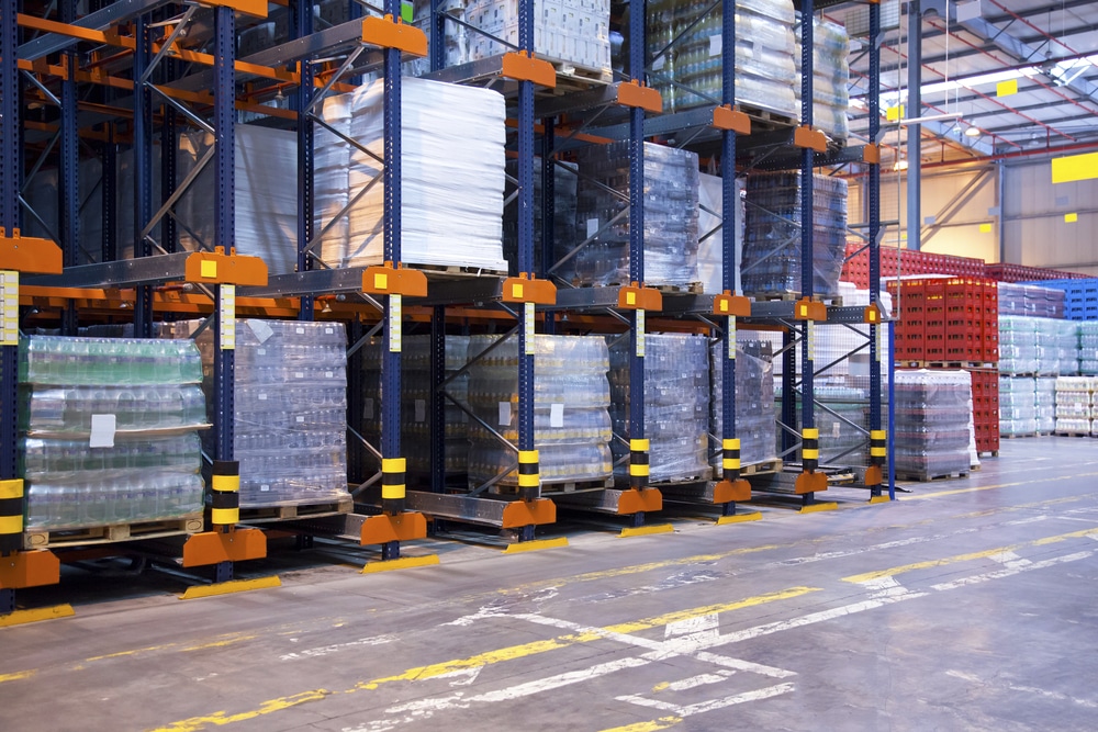 A warehouse full of pallets.