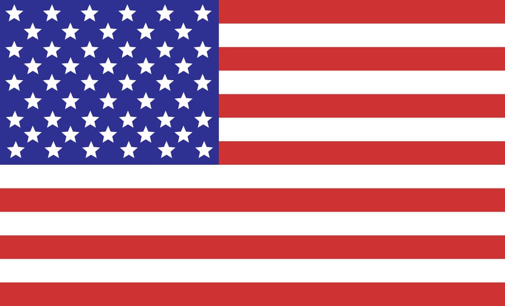 The flag of the united states of america.
