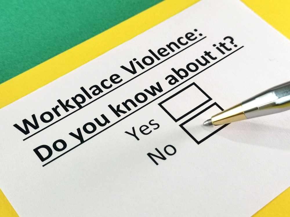 Workplace violence do you know about it?.